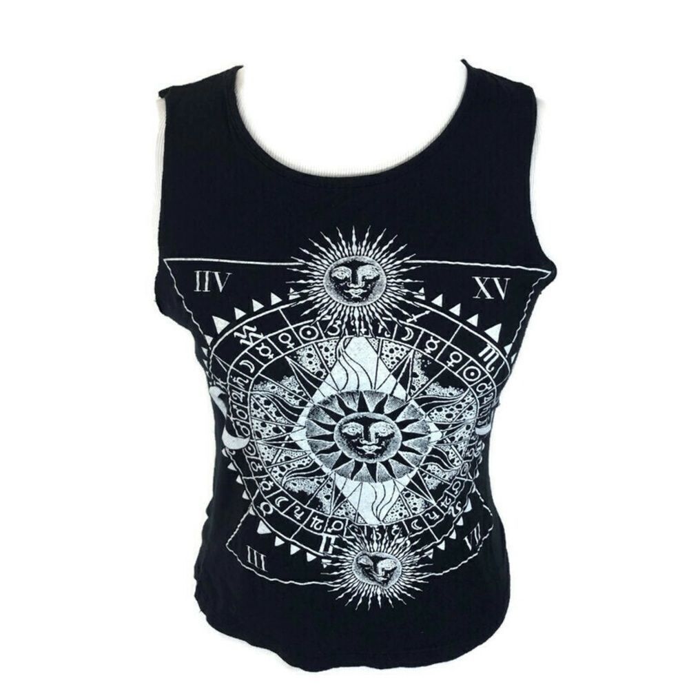 Astrological Signs Sleeveless T Shirt Size Small